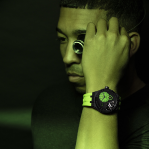 Maurice Lacroix AIKON MASTER GRAND DATE Green Wristshot - Courtesy of Maurice Lacroix