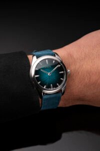 AWAKE Son Mai Silver Leaf Atlantis Blue Wristshot - Courtesy of AWAKE