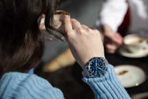 Elka Watch Arinis Blue Wristshot - Courtesy of Elka