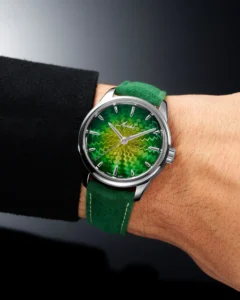 AWAKE Sơn Mài Guilloché Borealis Wristshot – Courtesy of AWAKE