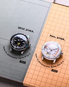 Christopher Ward Pool Diver and Desk Diver - Courtesy of Christopher Ward