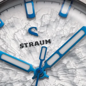 Straum Frozen Metal Titanium Dial Closeup - Courtesy of Straum