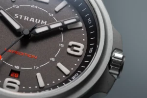 Straum Expedition Titanium Gray Dial Closeup - Courtesy of Straum